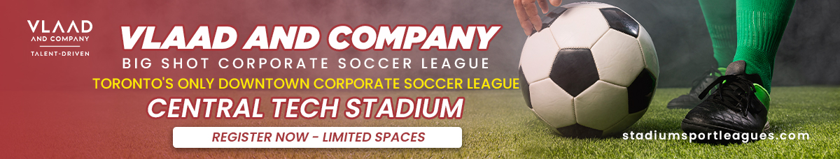 Corporate soccer league central Toronto